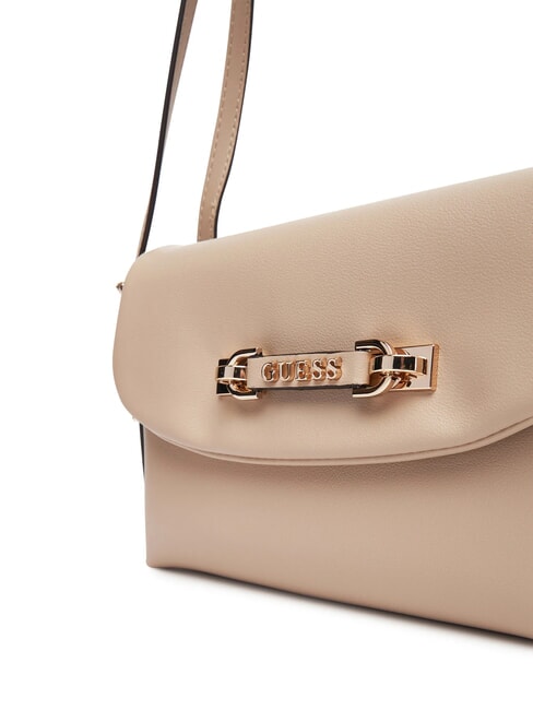 LEFIA Bolso de hombro con solapa simplemente gris topo - Bolsos Mujer