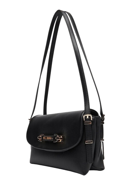 LEFIA Bolso de hombro con solapa NEGRO - Bolsos Mujer