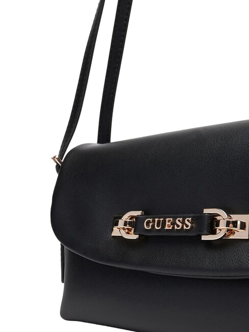 LEFIA Bolso de hombro con solapa NEGRO - Bolsos Mujer