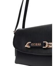 GUESS LEFIA Bolso de hombro con solapa NEGRO - Bolsos Mujer - 3