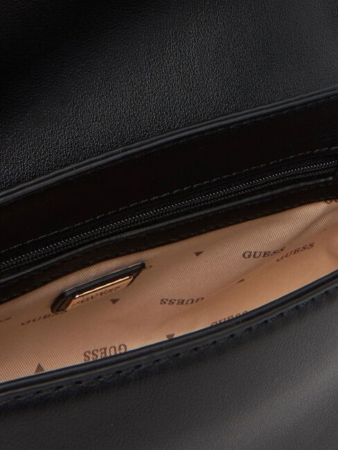 LEFIA Bolso de hombro con solapa NEGRO - Bolsos Mujer