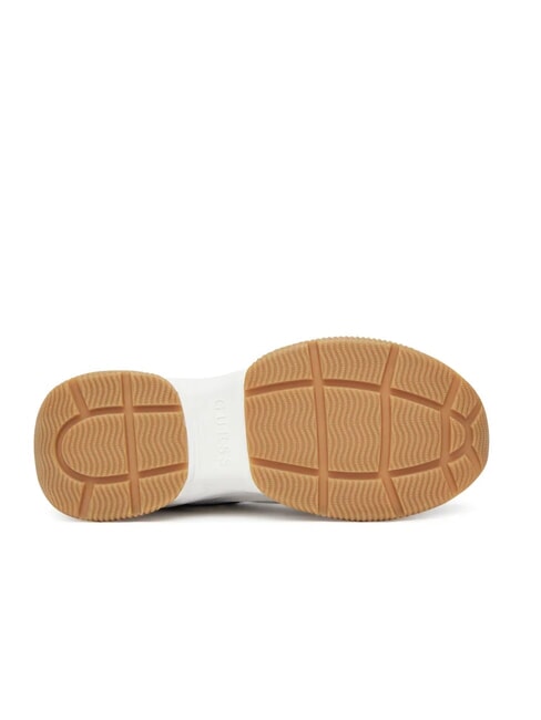 HAPYY3 Zapatillas con inserciones de logotipo de peonía Blanco / marrón - Zapatos Mujer