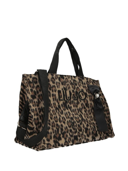 ANIMALIER Bolso de hombro animalier marr&oacute;n - Bolsos Mujer