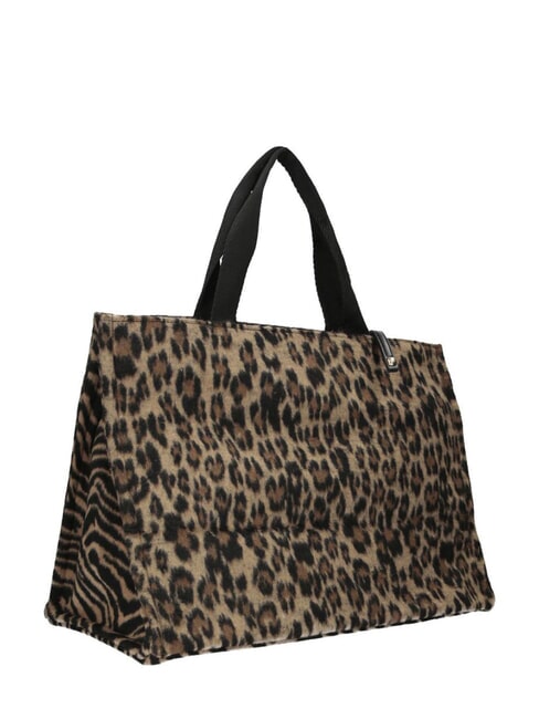 ANIMALIER Bolso de hombro animalier marr&oacute;n - Bolsos Mujer