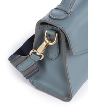 THE BRIDGE IRENE  Mini bolso de hombro, en piel cerúleo con abb dorado - Bolsos Mujer - 3