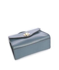 THE BRIDGE IRENE  Mini bolso de hombro, en piel cerúleo con abb dorado - Bolsos Mujer - 5