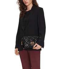 LOVE MOSCHINO QUILTED Bolso de mano acolchado negro - Bolsos Mujer - 5