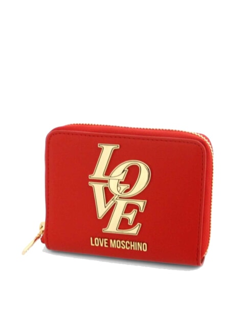 LOVE Mini billetera con cremallera rojo - Carteras Mujer