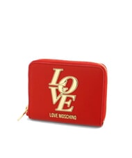 LOVE MOSCHINO LOVE Mini billetera con cremallera rojo - Carteras Mujer - 3