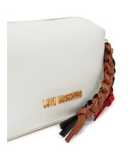 LOVE MOSCHINO LEGACY Bolsa para cámara con dijes blanco - Bolsos Mujer - 4