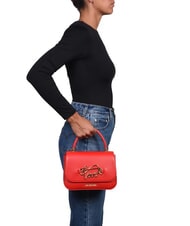 LOVE MOSCHINO TIMELESS Bolso maletín con bandolera ROJO - Bolsos Mujer - 4