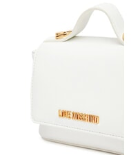LOVE MOSCHINO SPARKLE Mini bolso con aplicaciones de joya blanco - Bolsos Mujer - 4