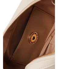 LOVE MOSCHINO CURSIVE LOGO Mini bolso de hombro Marfil - Bolsos Mujer - 3