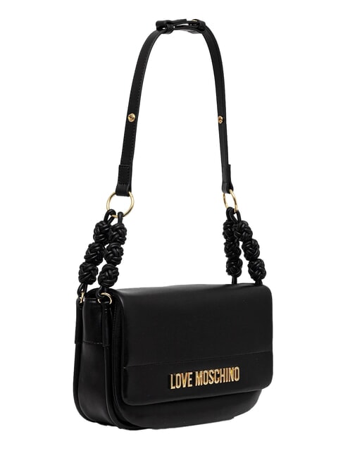 SMART DAILY Bolso de hombro con estampado tejido negro - Bolsos Mujer