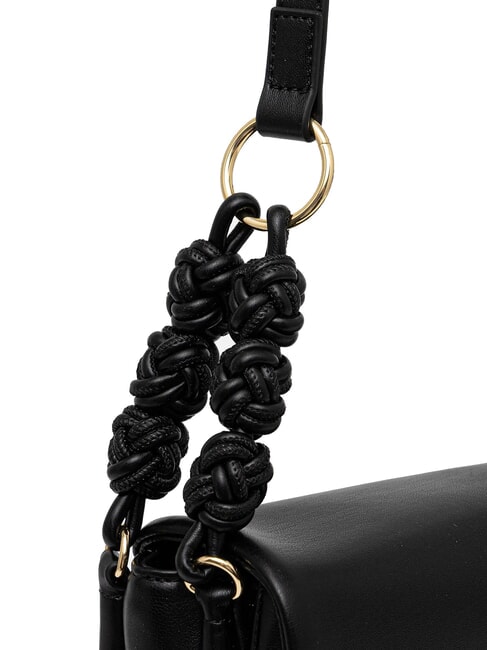 SMART DAILY Bolso de hombro con estampado tejido negro - Bolsos Mujer