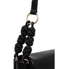 LOVE MOSCHINO SMART DAILY Bolso de hombro con estampado tejido negro - Bolsos Mujer - 3