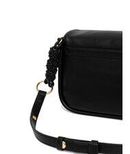 LOVE MOSCHINO SMART DAILY Bolso de hombro con estampado tejido negro - Bolsos Mujer - 4