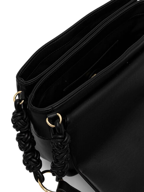 SMART DAILY Bolso de hombro con estampado tejido negro - Bolsos Mujer