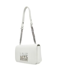 LOVE MOSCHINO LETTERING BICOLOR Bolso de hombro blanco - Bolsos Mujer - 3