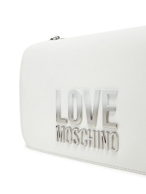 LETTERING BICOLOR Bolso de hombro blanco - Bolsos Mujer