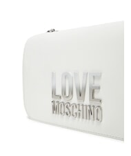 LOVE MOSCHINO LETTERING BICOLOR Bolso de hombro blanco - Bolsos Mujer - 4