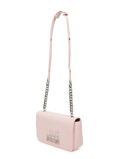 LETTERING BICOLOR Bolso de hombro polvos - Bolsos Mujer