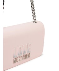 LOVE MOSCHINO LETTERING BICOLOR Bolso de hombro polvos - Bolsos Mujer - 5