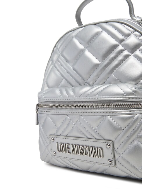 QUILTED Mochila acolchada plata - Bolsos Mujer