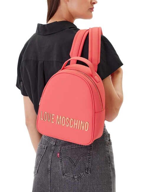 LETTERING Mochila coral - Bolsos Mujer