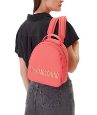 LOVE MOSCHINO LETTERING Mochila coral - Bolsos Mujer - 6