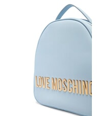 LOVE MOSCHINO LETTERING Mochila Azul claro - Bolsos Mujer - 4