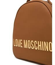 LOVE MOSCHINO LETTERING Mochila camello - Bolsos Mujer - 4