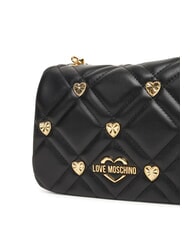 LOVE MOSCHINO SWEET STUDS Mini bolso de hombro con tachuelas negro - Bolsos Mujer - 4