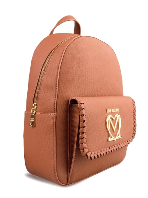 BRAIDED Mochila con bolsillo camello - Bolsos Mujer