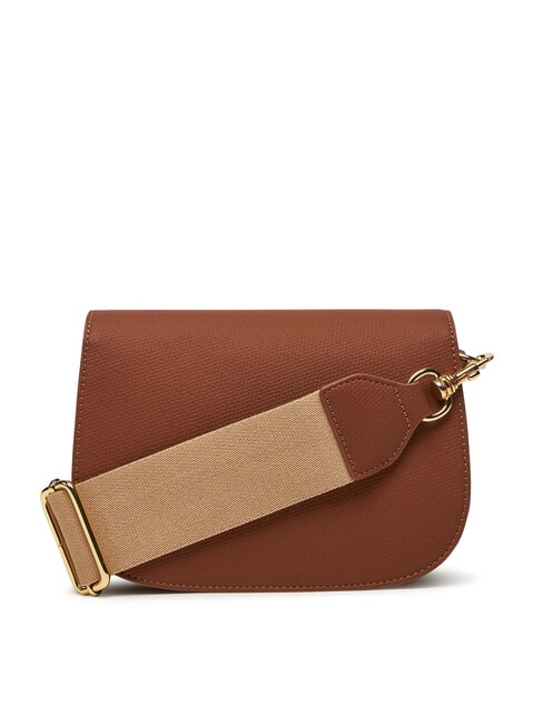 BRAIDED Bolso de hombro con solapa camello - Bolsos Mujer