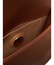 LOVE MOSCHINO BRAIDED Bolso de hombro con solapa camello - Bolsos Mujer - 5