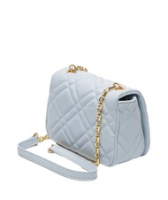LOVE MOSCHINO SWEET STUDS Mini bolso de hombro con tachuelas Azul claro - Bolsos Mujer - 2