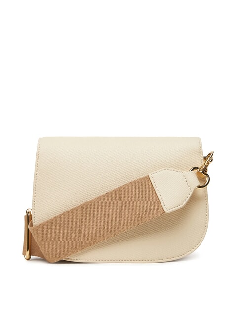 BRAIDED Bolso de hombro con solapa Marfil - Bolsos Mujer