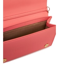 LOVE MOSCHINO BOLD LOGO Bolso con solapa y bandolera de cadena coral - Bolsos Mujer - 4