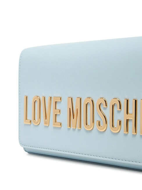 BOLD LOGO Bolso con solapa y bandolera de cadena Azul claro - Bolsos Mujer