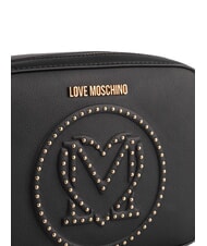 LOVE MOSCHINO LITTLE STUDS Bolsa para cámara con tachuelas negro - Bolsos Mujer - 3