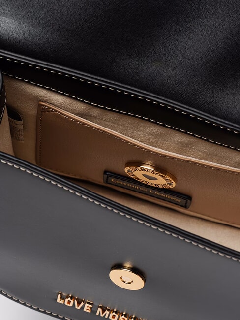 LOVE CHAIN Mini bolso de hombro negro - Bolsos Mujer