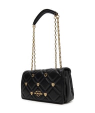 LOVE MOSCHINO SWEET STUDS Bolso de hombro con cadena negro - Bolsos Mujer - 3