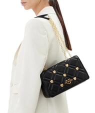 LOVE MOSCHINO SWEET STUDS Bolso de hombro con cadena negro - Bolsos Mujer - 6