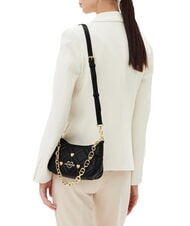 LOVE MOSCHINO SWEET STUDS Bolso de hombro con correa para el hombro negro - Bolsos Mujer - 6