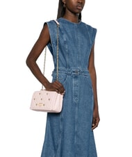 LOVE MOSCHINO SWEET STUDS Bolso de hombro con cadena polvos - Bolsos Mujer - 5