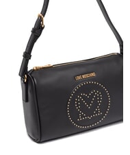 LOVE MOSCHINO LITTLE STUDS Bolso de hombro con tachuelas negro - Bolsos Mujer - 3