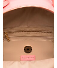 LOVE MOSCHINO LOVE EMBOSSED Mochila con logo cosido coral - Bolsos Mujer - 4