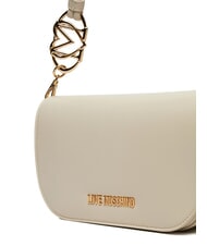 LOVE MOSCHINO JEWEL Bolso de hombro con correa para el hombro Marfil - Bolsos Mujer - 3