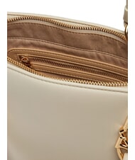 LOVE MOSCHINO LOVE CHAIN STRAP Bolsa de compras con bandolera Marfil - Bolsos Mujer - 4